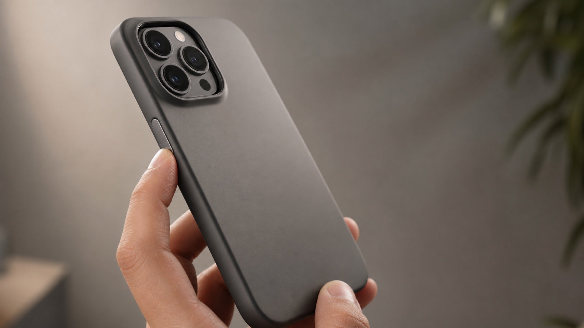 1Press case concept with a dedicated side button